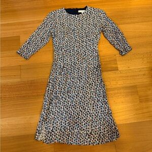 Elegant White Floral Women's Dress